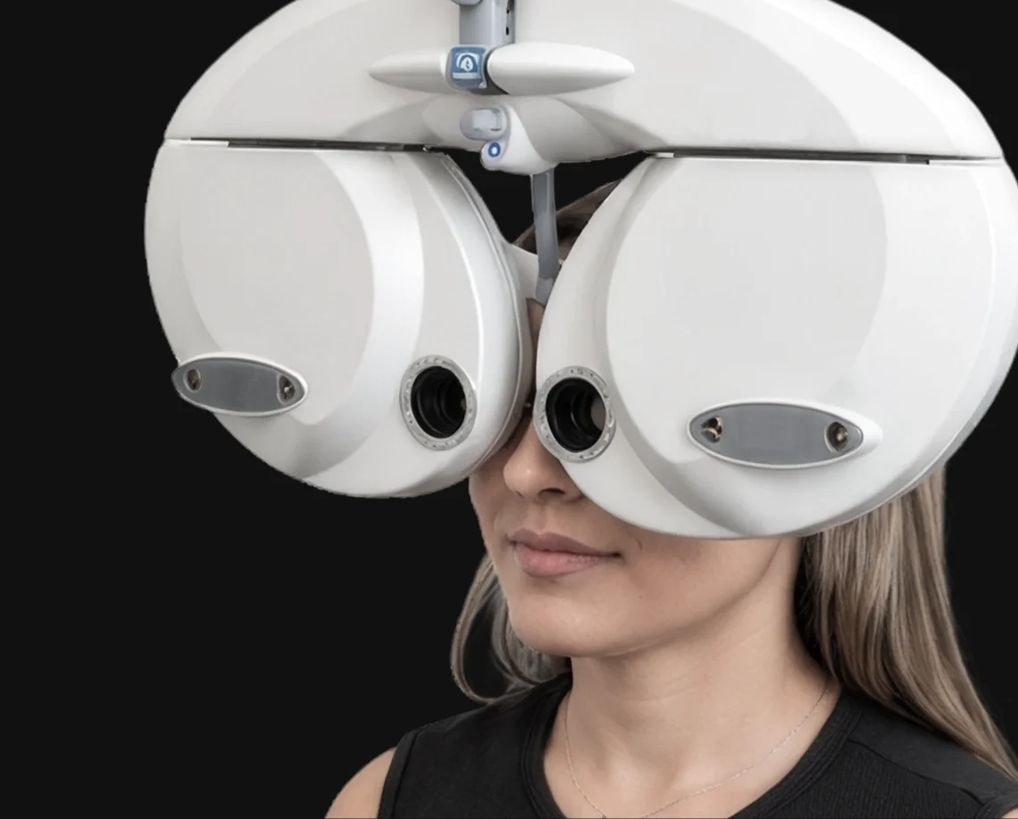 Comprehensive eye exam equipment