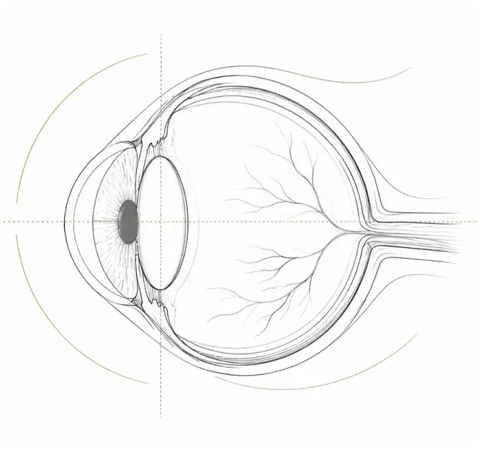 Optometrist reviewing a retinal scan with a patient