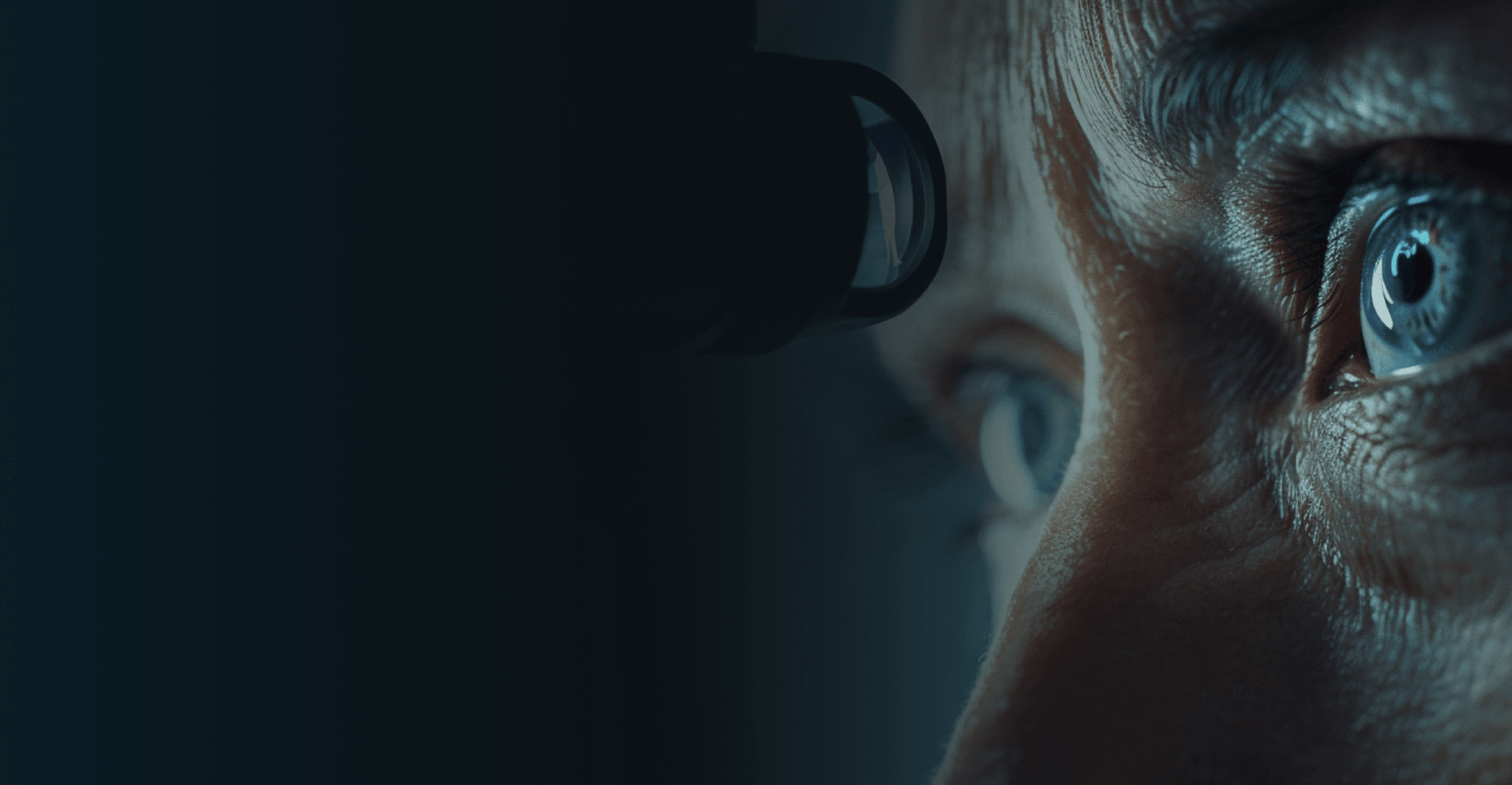 Close-up of a person’s eye