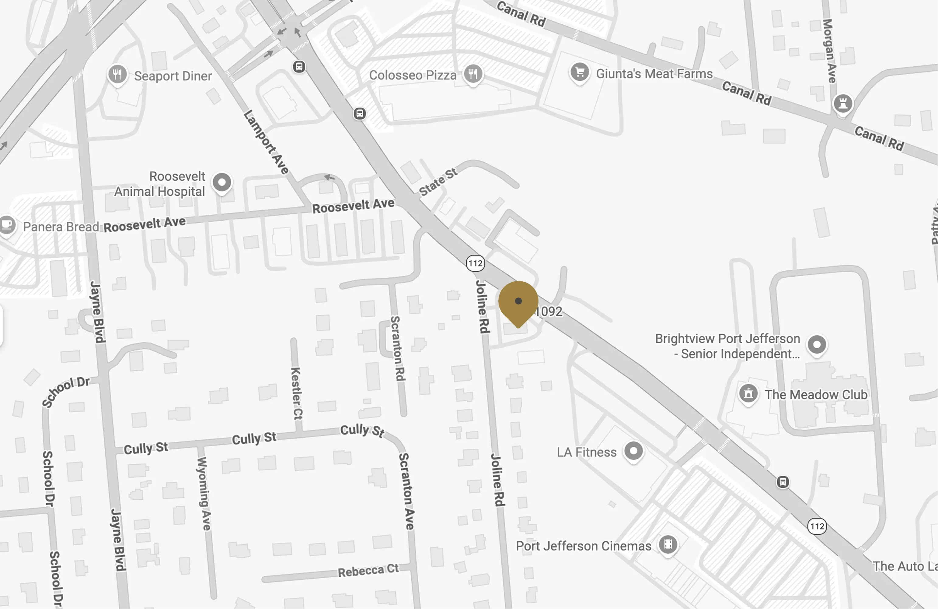 Map of PORT JEFFERSON