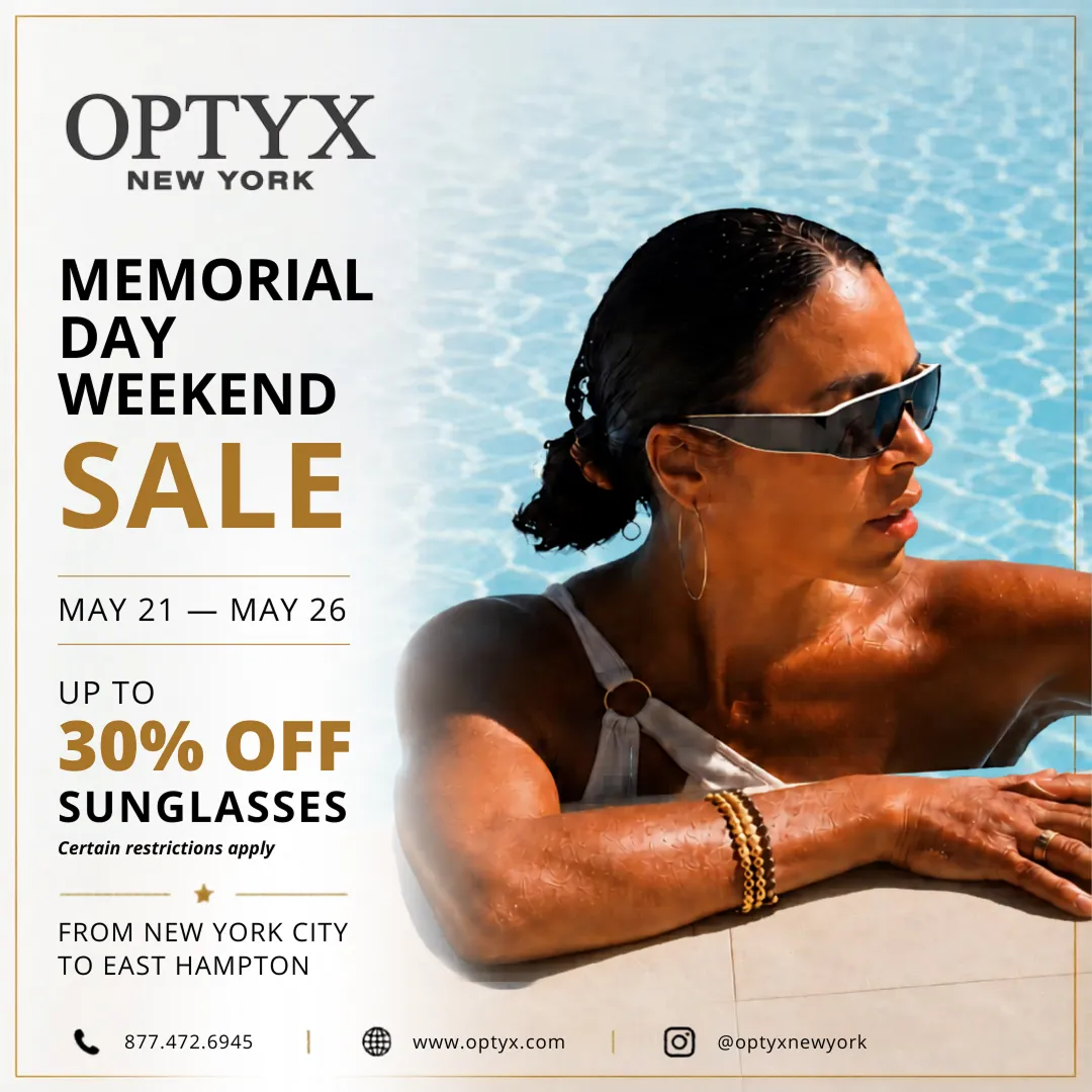 Memorial Day Eyewear Sale at OPTYX: Up to 30% Off the Frames That Define Your Summer