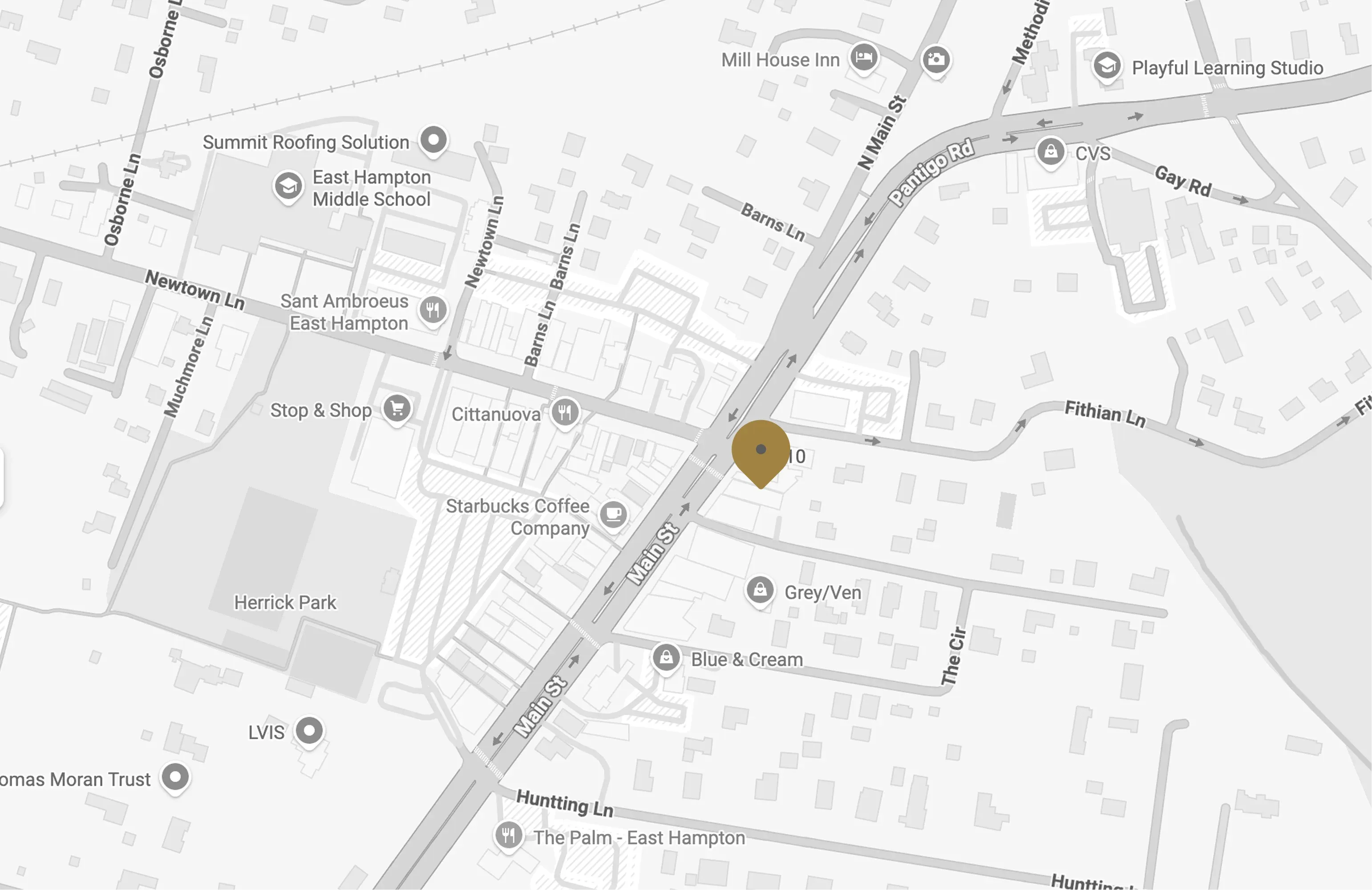 Map of EAST HAMPTON