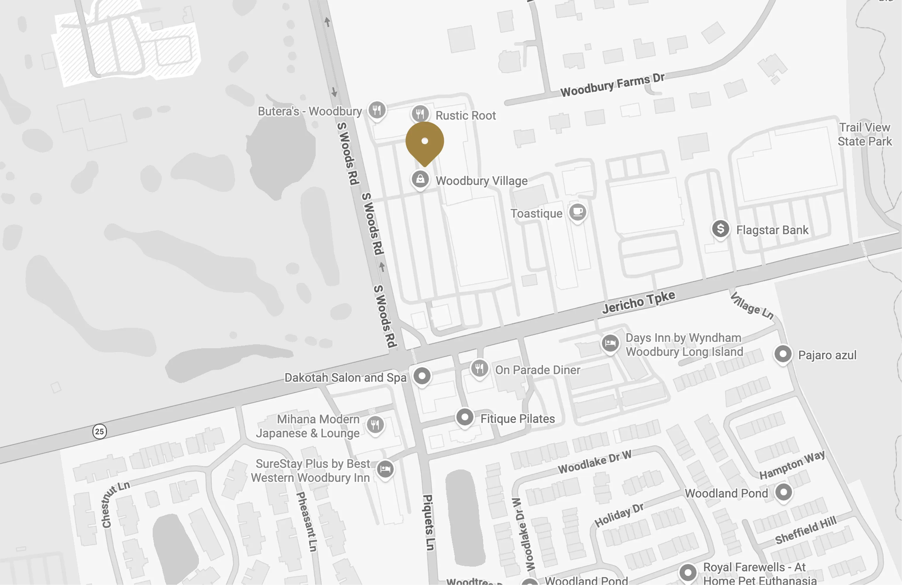 Map of WOODBURY